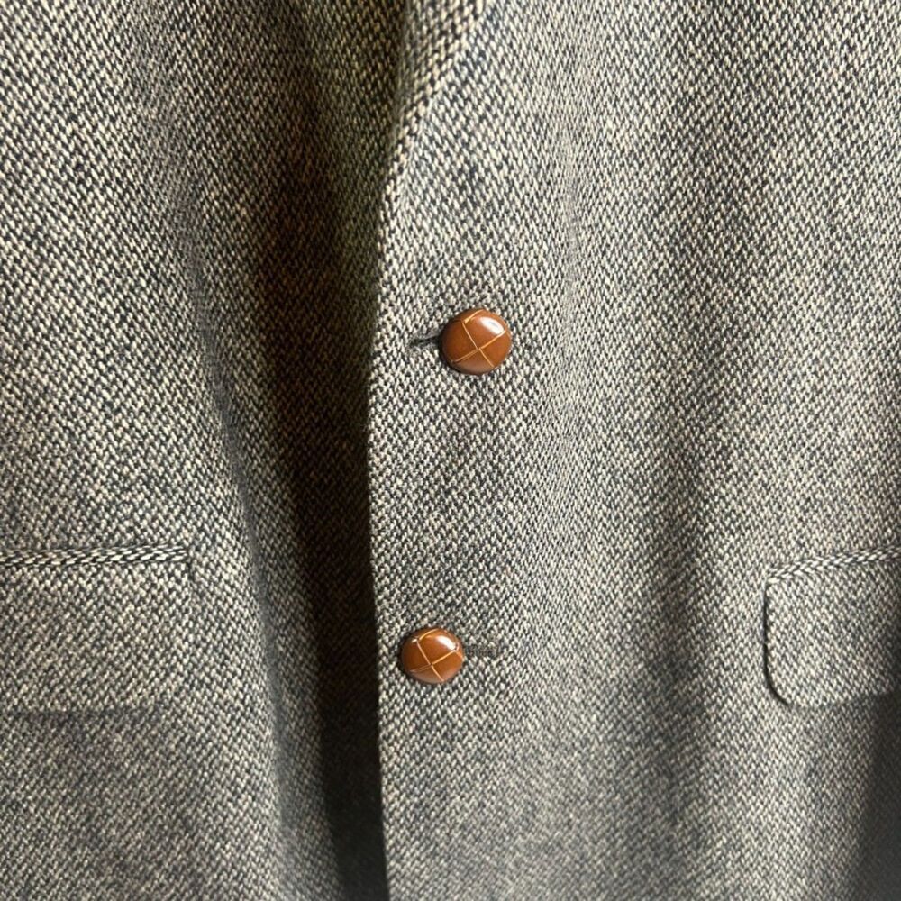 Croft & Barrow Tweed Wool Blend Single Breasted Blazer Jacket Size 44L - Picture 10 of 12